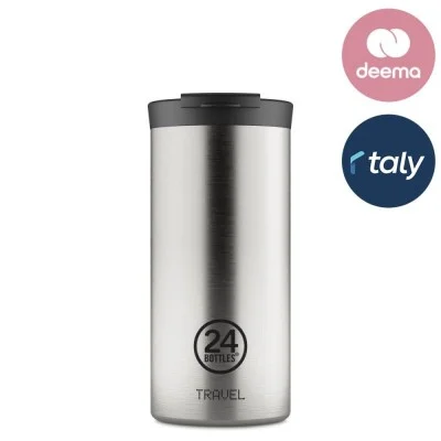 Stainless Steel Travel Mug with a Capacity of 600 ml - Silver